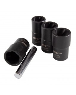 Набор торцевых головок для поврежденных гаек и болтов, 17-22 мм, кейс, 5 предметов  AFFIX AF10930005-foto3