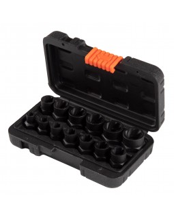 Набор торцевых головок для поврежденных гаек и болтов, 1/4&quot;-3/4&quot;, кейс, 14 предметов AFFIX-foto3