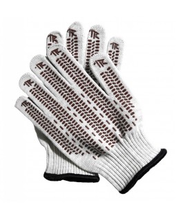 TRV-2-5510 Перчатки трикотажные Thorvik с точечным полимерным покрытием, модель Экстра, х/б, 10 клас-foto2