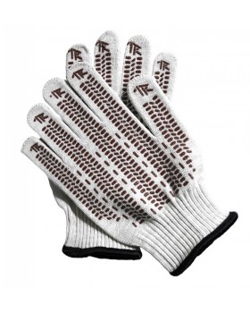 TRV-2-5510 Перчатки трикотажные Thorvik с точечным полимерным покрытием, модель Экстра, х/б, 10 клас-foto2