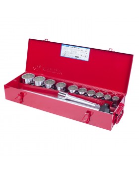 Набор торцевых головок с принадлежностями 3/4&quot;, двенадцатигранные, 22-50 мм, 14 предметов KING 