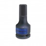 Насадка (бита) ударная торцевая 3/4&quot;, HEX, 27 мм, L = 87 мм KING TONY 601527M
