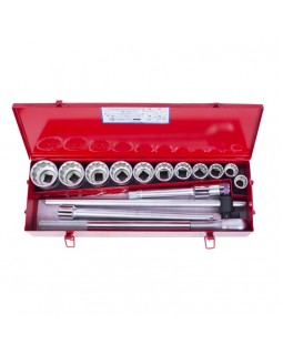 Набор торцевых головок с принадлежностями 3/4&quot;, двенадцатигранные, 7/8&quot;-2&quot;, 16 предме-foto2