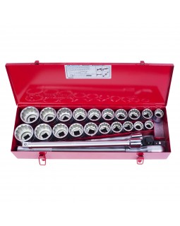 Набор торцевых головок с принадлежностями 3/4", двенадцатигранные, 22-50 мм, 1"-2", 2-foto3