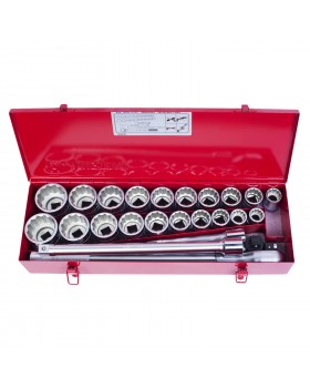 Набор торцевых головок с принадлежностями 3/4", двенадцатигранные, 22-50 мм, 1"-2", 2-foto3