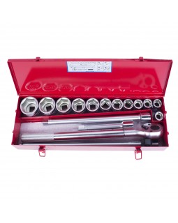 Набор торцевых головок с принадлежностями 3/4&quot;, шестигранные, 21-50 мм, 16 предметов KING TONY -foto2