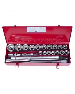 Набор торцевых головок с принадлежностями 3/4&quot;, шестигранные, 21-50 мм, 23 предмета KING TONY 6-foto3