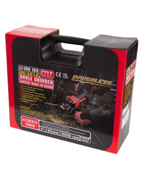 Аккумуляторная угловая шлифовальная машина (УШМ), 125мм, 18 В, кейс MIGHTY SEVEN DG-501A-foto13