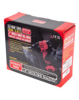 Аккумуляторная дрель-шуруповерт 18 В, ударная, без аккумулятора и ЗУ MIGHTY SEVEN DH-101-foto5