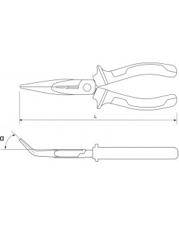 Длинногубцы изогнутые 150 мм-foto2