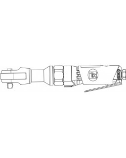 Трещотка пневматическая 1/2"DR, 150 об/мин,  61 Nm-foto3