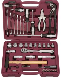 Набор инструмента универсальный 1/4", 1/2"DR, 56 предметов-foto2