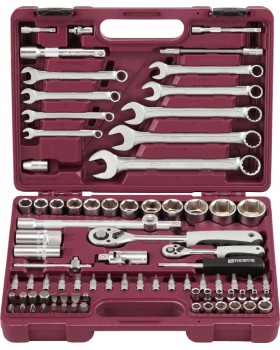 Набор инструмента универсальный 1/4", 1/2"DR, 82 предмета-foto3