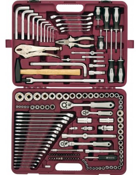 Набор инструмента универсальный 1/4", 3/8" и 1/2"DR, 142 предмета