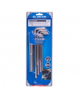 Набор Г-образных Torx, T10-T50, длинные, 11 предметов KING TONY 20319PRU-foto2