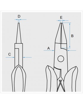 Плоскогубцы с прямоугольным сечением губок, длина 128 мм KING TONY 63B7-05-foto2