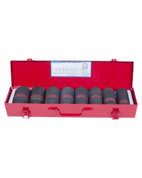 Набор ударных глубоких торцевых головок 3/4&quot;, шестигранные, 1&quot;-1&1/2&quot;, 8 предметов KI-foto2
