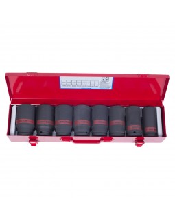 Набор ударных глубоких торцевых головок 3/4&quot;, шестигранные, 1&quot;-1&1/2&quot;, 8 предметов KI-foto3