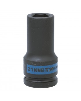 Головка торцевая ударная глубокая шестигранная 3/4&quot;, 21 мм KING TONY 643521M