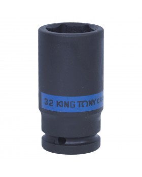 Головка торцевая ударная глубокая шестигранная 3/4&quot;, 32 мм KING TONY 643532M