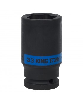 Головка торцевая ударная глубокая шестигранная 3/4", 33 мм KING TONY 643533M Головка торцевая ударная глубокая шестигранная 3/4", 33 мм KING TONY 643533M