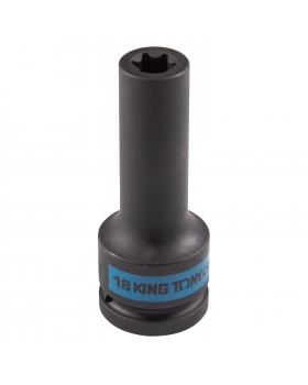 Головка торцевая ударная глубокая TORX Е-стандарт 3/4", E18, L = 110 мм KING TONY 647518M-foto2