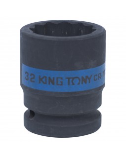 Головка торцевая ударная двенадцатигранная 3/4&quot;, 32 мм KING TONY 653032M