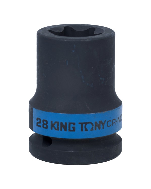 Головка торцевая ударная TORX Е-стандарт 3/4&quot;, E28, L = 56 мм KING TONY 657528M