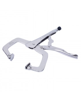 Зажим с фиксатором 280 мм, С-образный, с подвижными губками KING TONY 6625-11-foto2