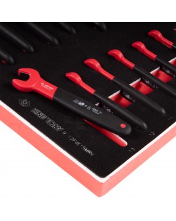 Набор рожковых диэлектрических ключей, 7-24 мм, ложемент, 15 предметов KING TONY 9-12FVE15MRV-foto4