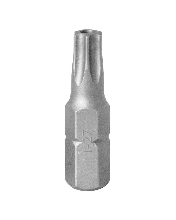 Вставка (бита) торцевая 1/4&quot;, TORX, T27, L = 25, с отверстием KING TONY 102527U