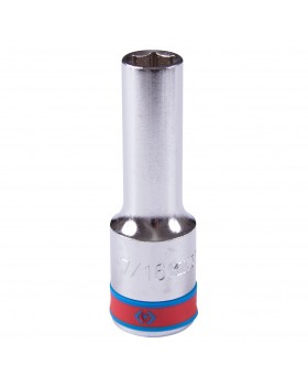 Головка торцевая глубокая шестигранная 1/2&quot;, 7/16&quot;, дюймовая KING TONY 423514S