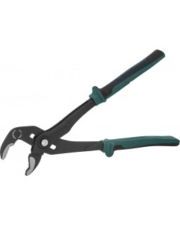 Клещи переставные с реечной регулировкой и коробчатым захватом, двухкомпонентные рукоятки, 12"-foto2